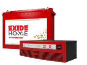 Exide GQP 1125VA Inverter With Exide Inva Master Tall Tubular 150AH -IMTT 1500 Combo